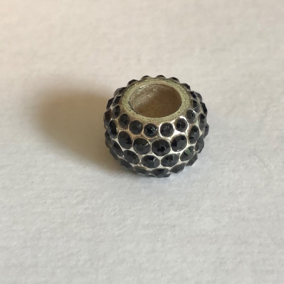 Brighton Ice Diva Black Crystal Spacer Charm Bead - Picture 8 of 9